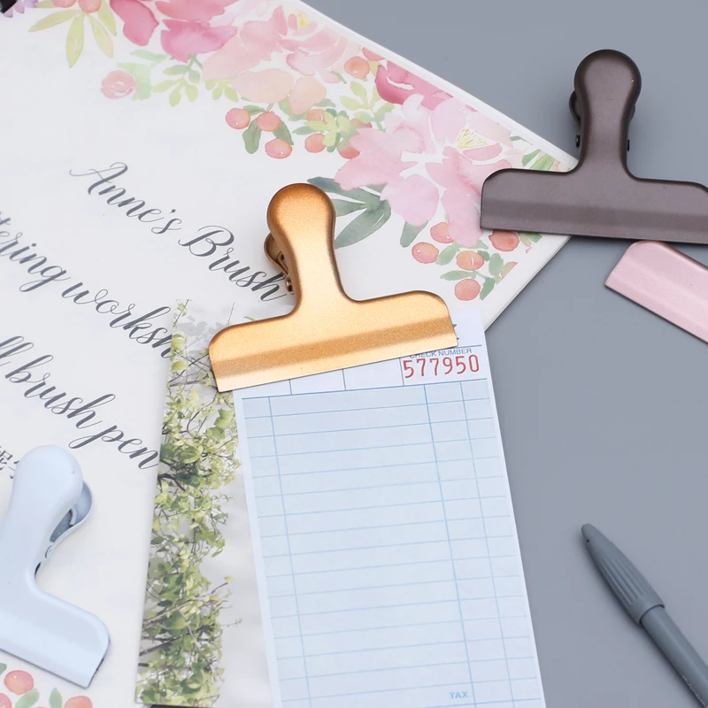 Office Stationery And Supply - Fromthenon Vintage Binder Clip Metal Planner