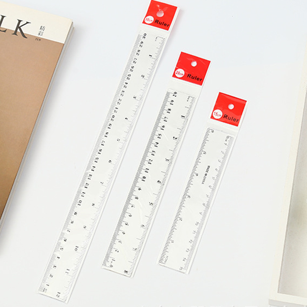 6/8/12 inch Straight Ruler 1PC - Ruler Set Transparent avaliação e preço