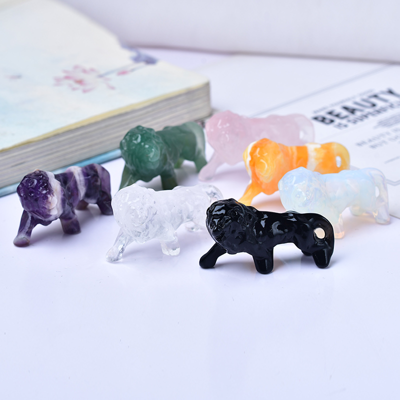 Natural Crystal Obsidian Lion. - Lion Stationery & Office Supply(Kunshan)Co.Ltd avaliação e preço