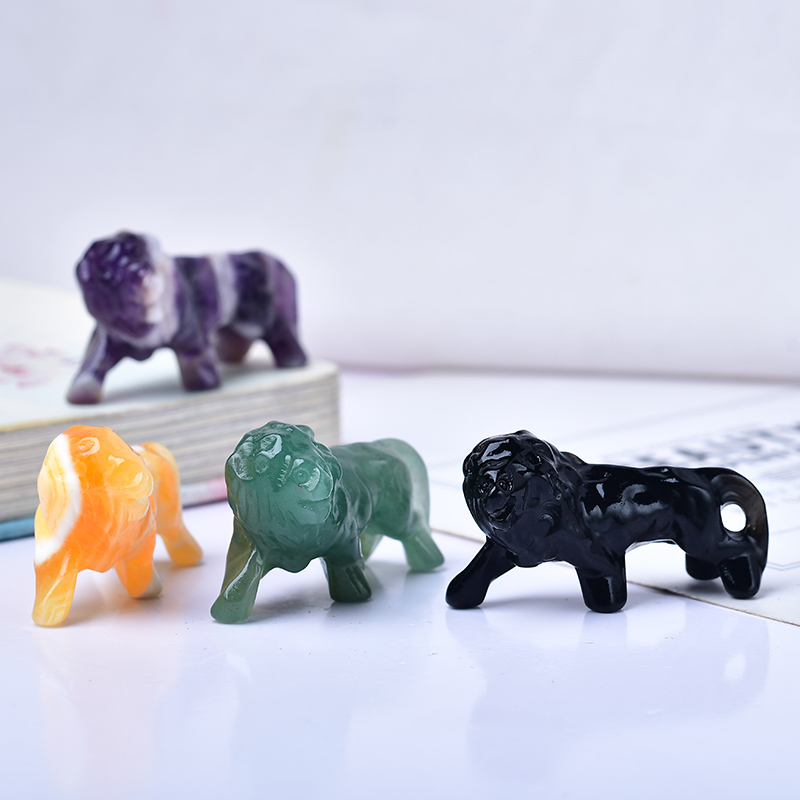 Natural Crystal Obsidian Lion. - Lion Stationery & Office Supply(Kunshan)Co.Ltd avaliação e preço