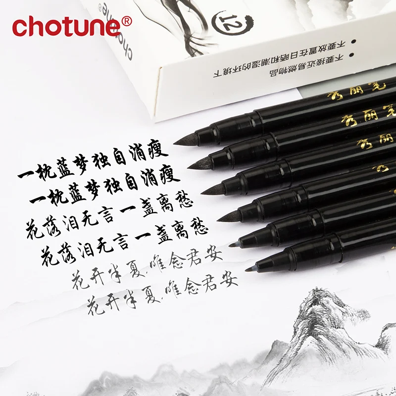 Brush Lettering Pens Set Black - Fountain Pen Ink avaliação e preço