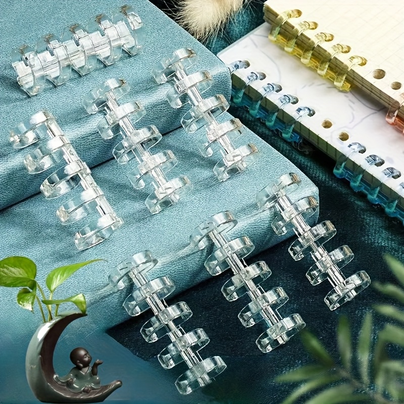 10Pcs 5-Ring Binding Spines Sn - Binding Comb Plastic avaliação e preço