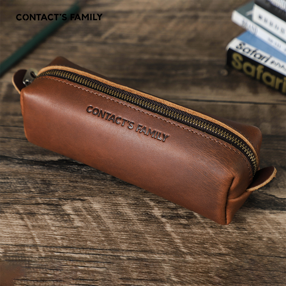 Retro Leather Pencil Case High - Office Stationery Supply Business avaliação e preço