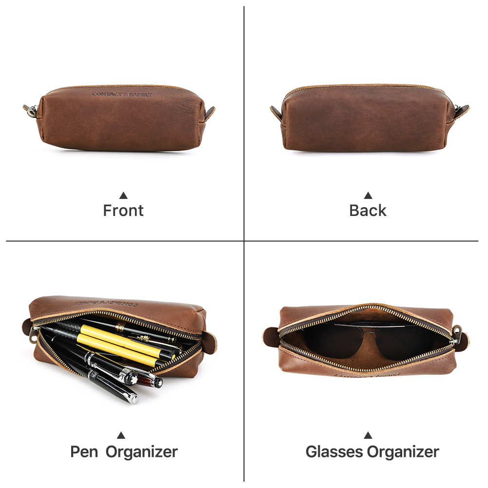 Retro Leather Pencil Case High - Office Stationery Supply Business avaliação e preço