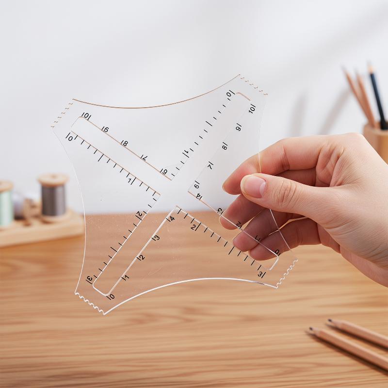 Acrylic Transparent Knitting D - Ruler Set Transparent avaliação e preço