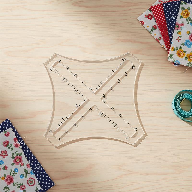 Acrylic Transparent Knitting D - Ruler Set Transparent avaliação e preço