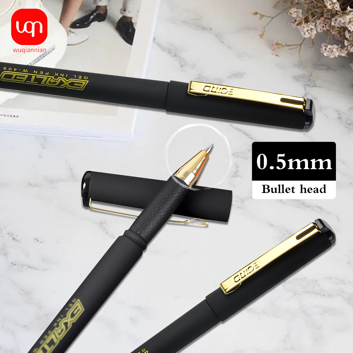WQN-4/8/12pcs Simple Black Gel - Office Stationery Supply Business avaliação e preço