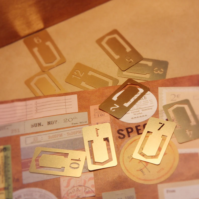 12 Pcs/lot Vintage Copper Book - Stationery Office Supply Store avaliação e preço