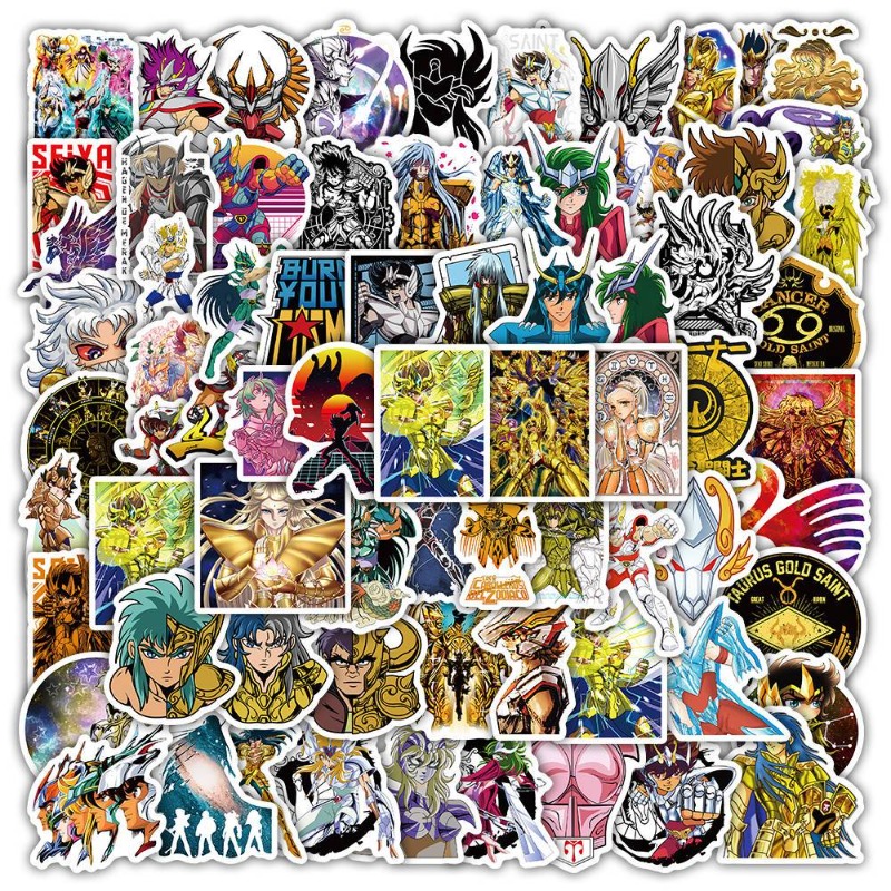 101Pcs Saint Seiya Anime Stick - Stationery Office avaliação e preço