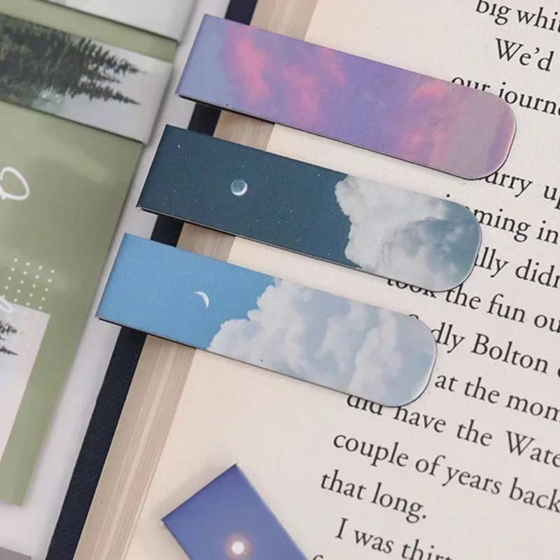 2Pcs/Set Landscape Themed Magn - Paperclip Magnetic Set avaliação e preço