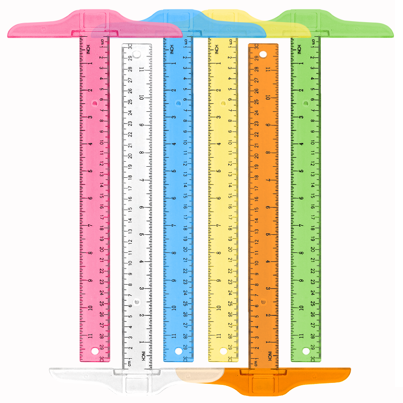 1Pc T-shaped Double Side Scale - Office Stationery And Supply avaliação e preço
