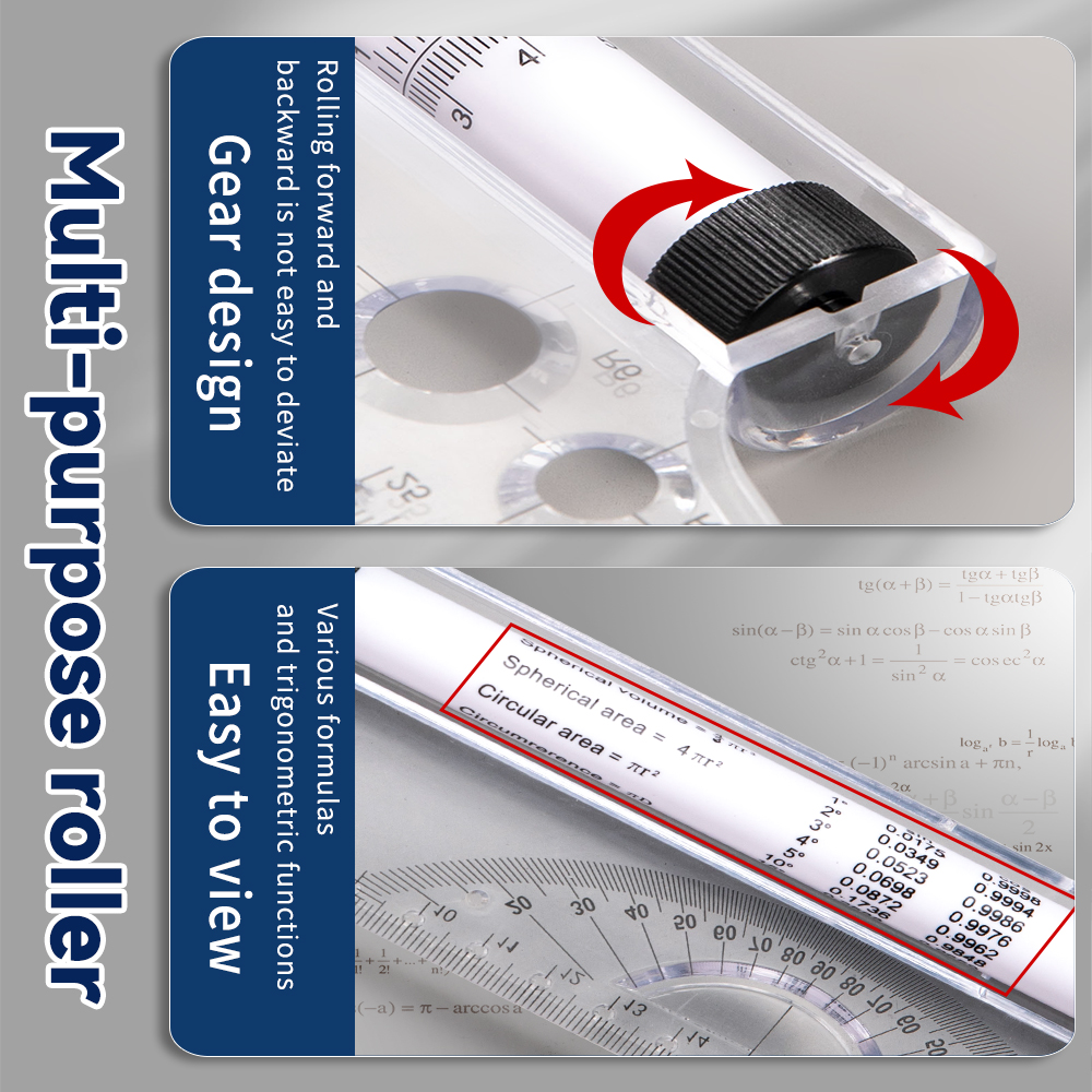 30cm Transparent Parallel Roll - Ruler Set Transparent avaliação e preço