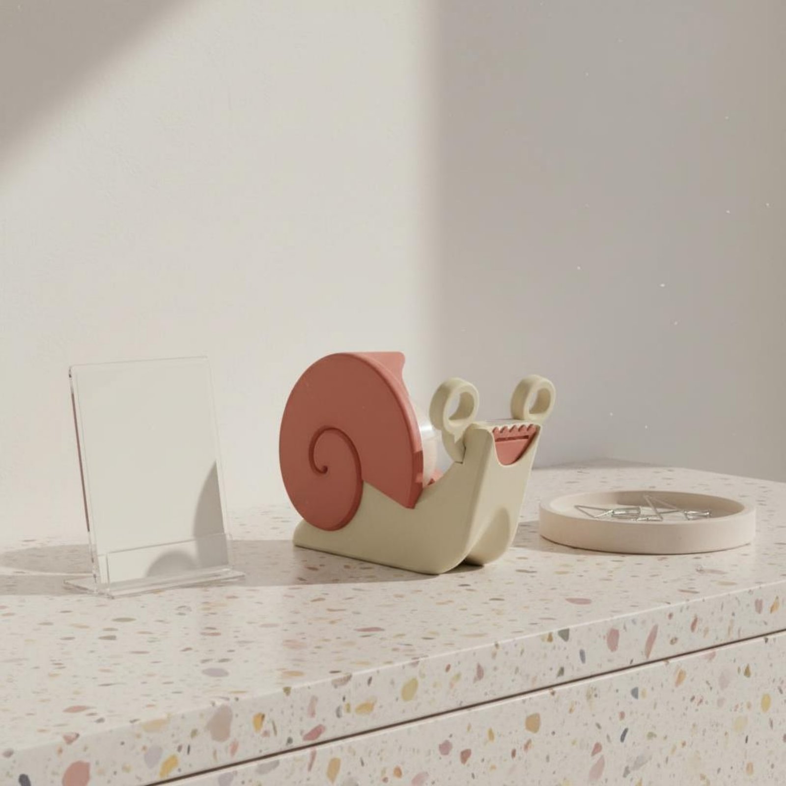 Snail-Shaped Tape Dispenser Pi - Office Stationery And Supply avaliação e preço