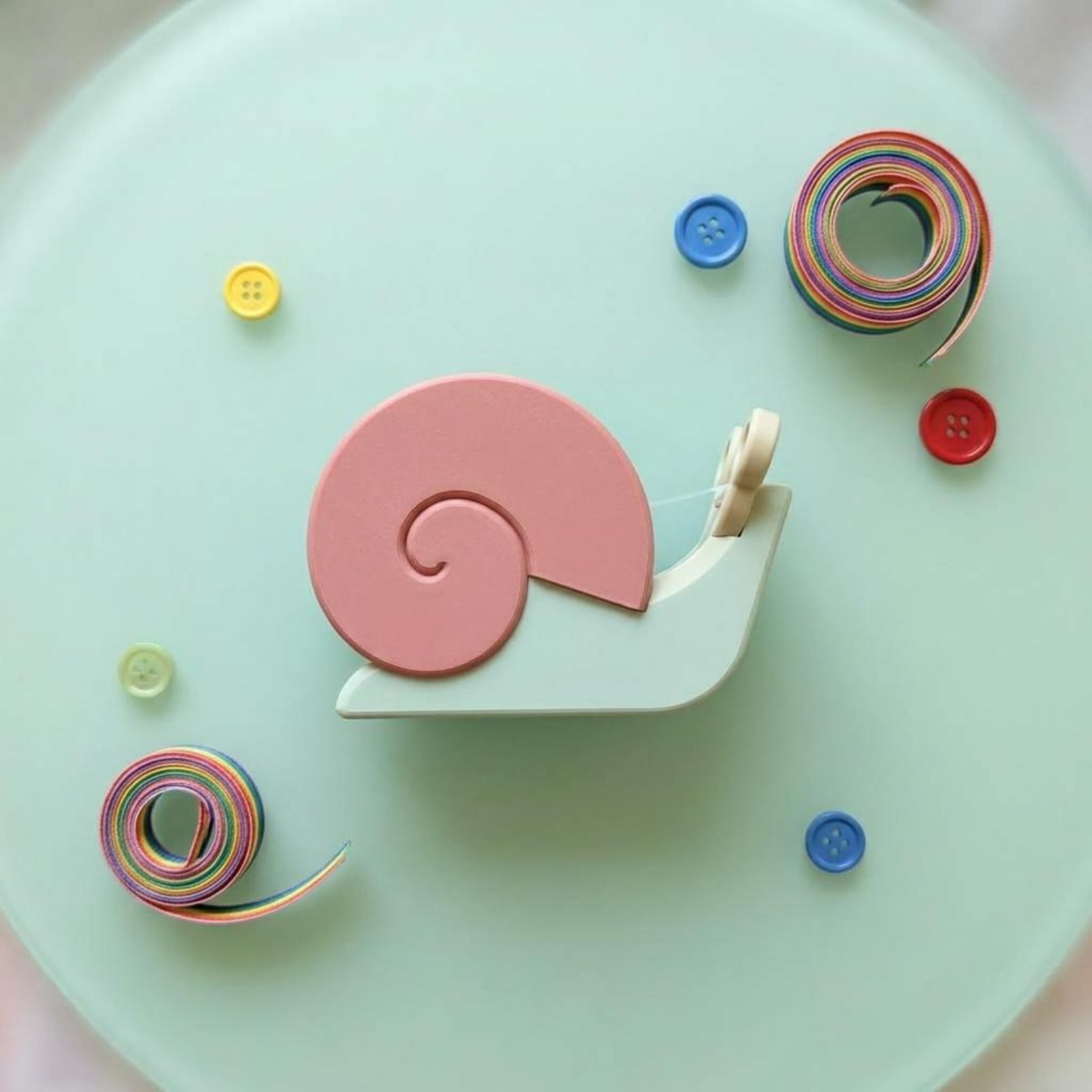 Snail-Shaped Tape Dispenser Pi - Office Stationery And Supply avaliação e preço