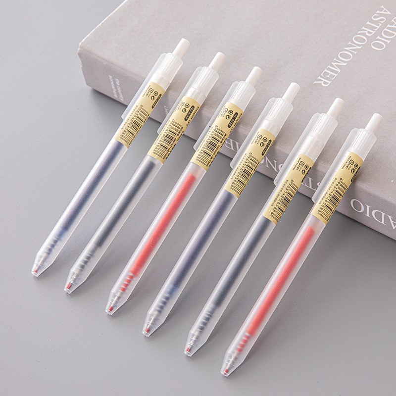 6/10Pcs 0.5mm Retractable Gel  - Office Stationery Supply Business avaliação e preço