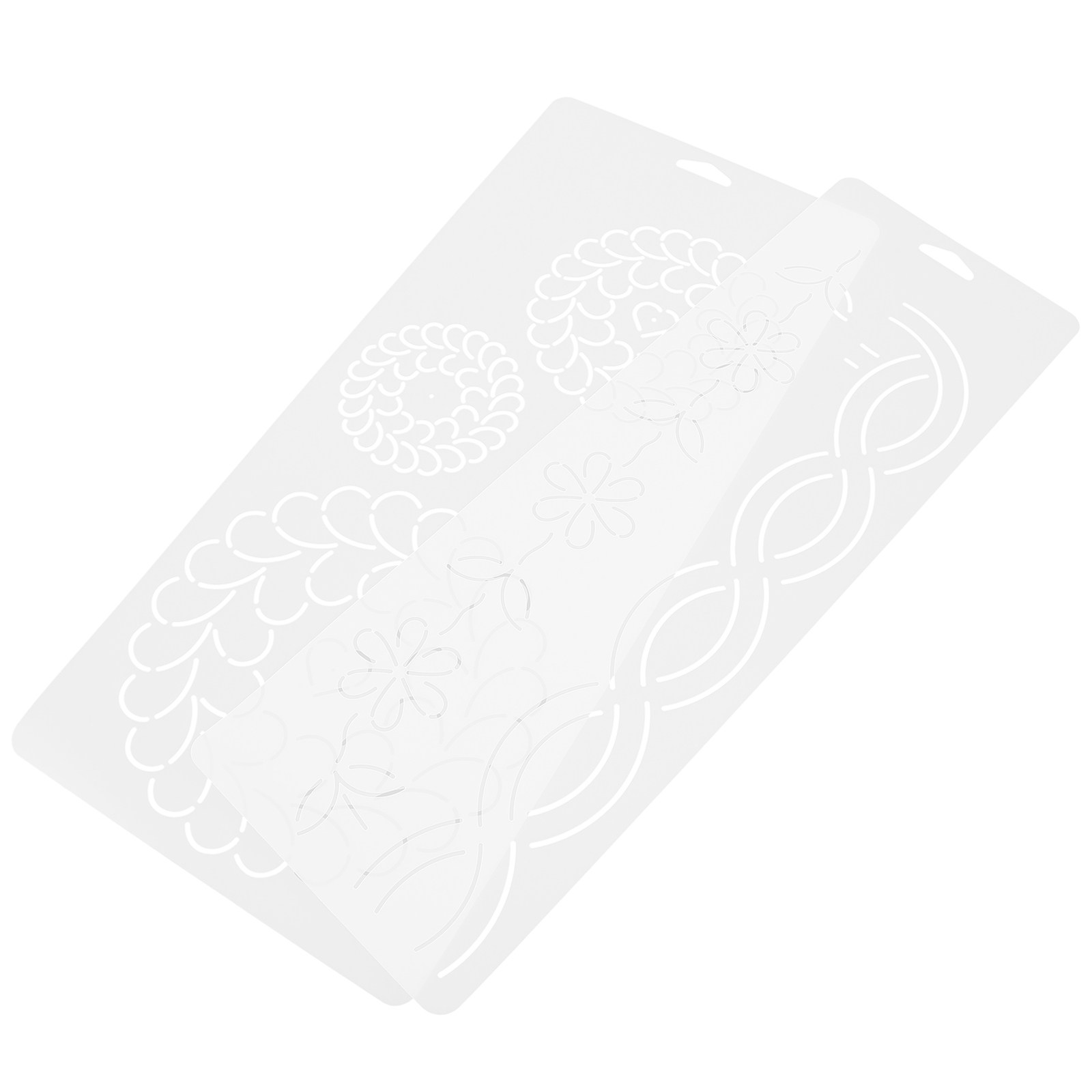 2Pcs Quilting Templates Set Tr - Ruler Set Transparent avaliação e preço