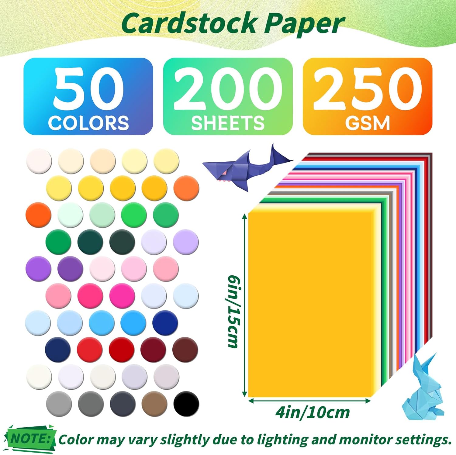 4x6 Cardstock 50 Colors 200 Pa - Cardstock Paper Pack avaliação e preço