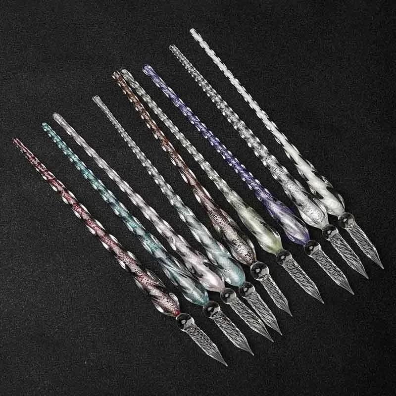 Colored Crystal Glass Dip Pen  - Fountain Pen Ink avaliação e preço