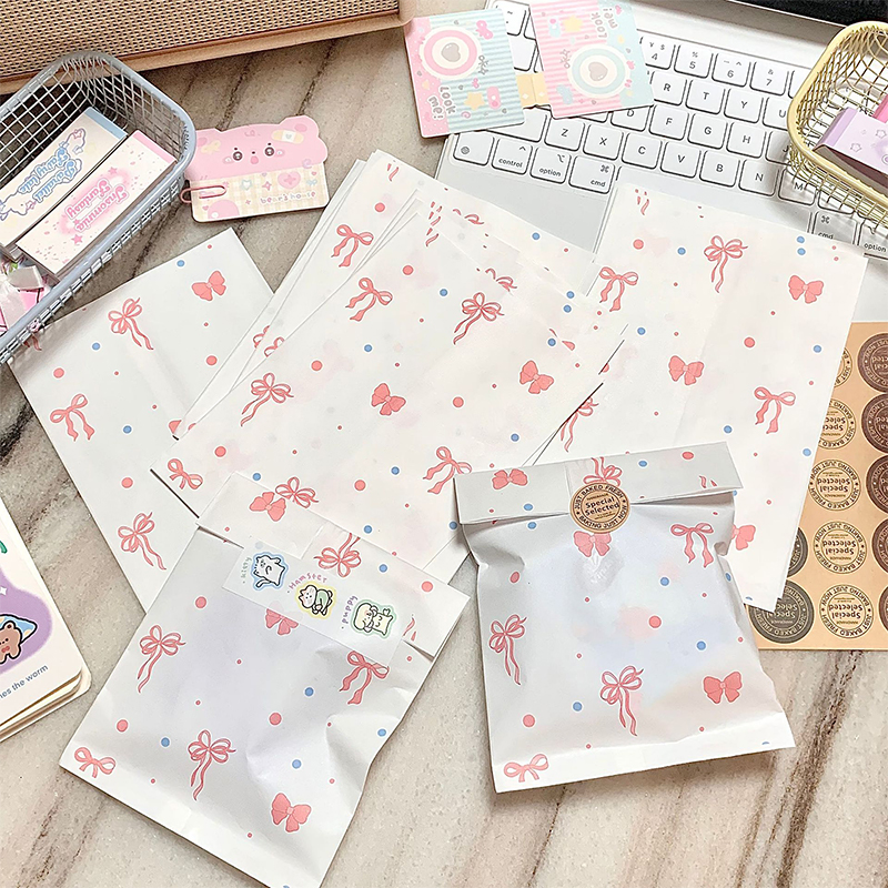 50pcs Pink Bowknot Heart Paper - Cardstock Paper Pack avaliação e preço