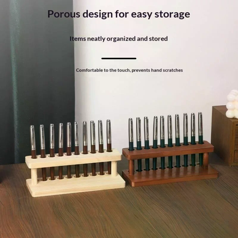 Walnut Wood Test Tube Rack Mul - Office Stationery And Supply avaliação e preço