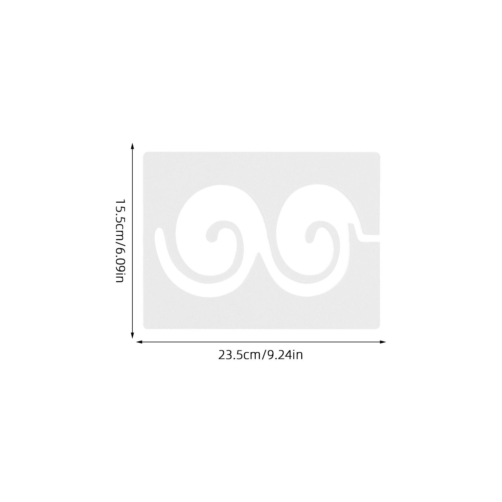 3Pcs Acrylic Quilting Template - Ruler Set Transparent avaliação e preço