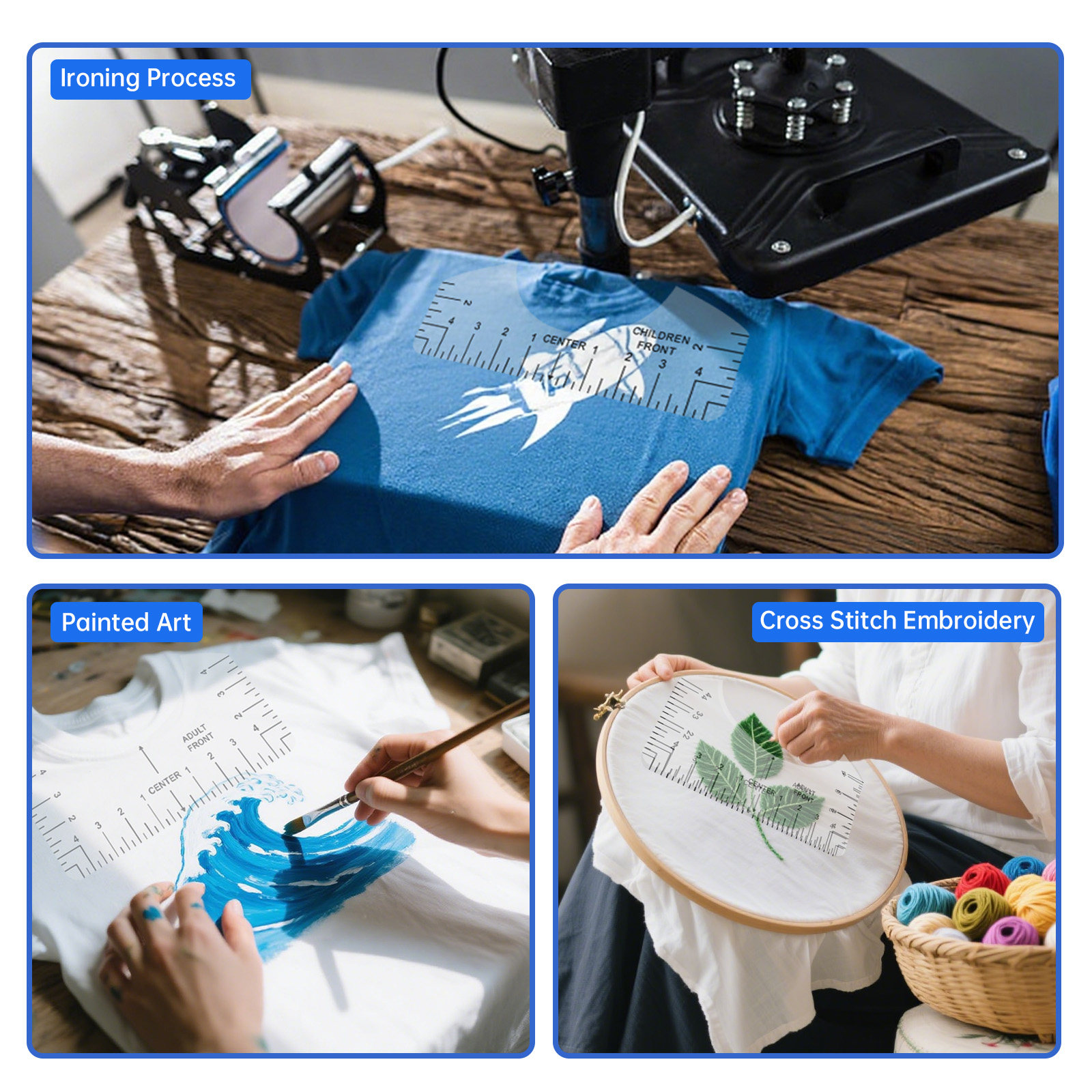 Transparent T-shirt Ruler Guid - Ruler Set Transparent avaliação e preço