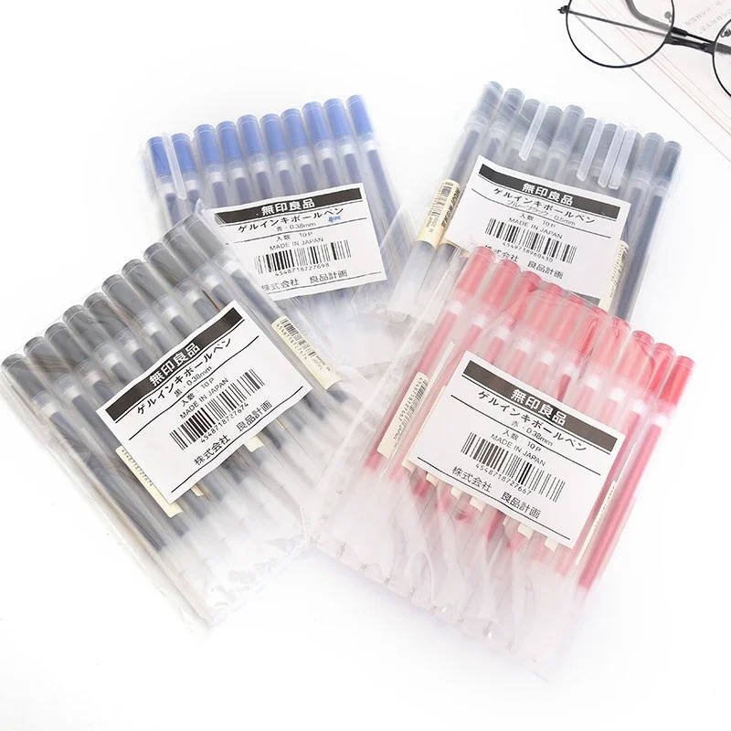 10-30Pcs/Set 0.38/0.5mm Gel pe - Office Stationery Supply Business avaliação e preço