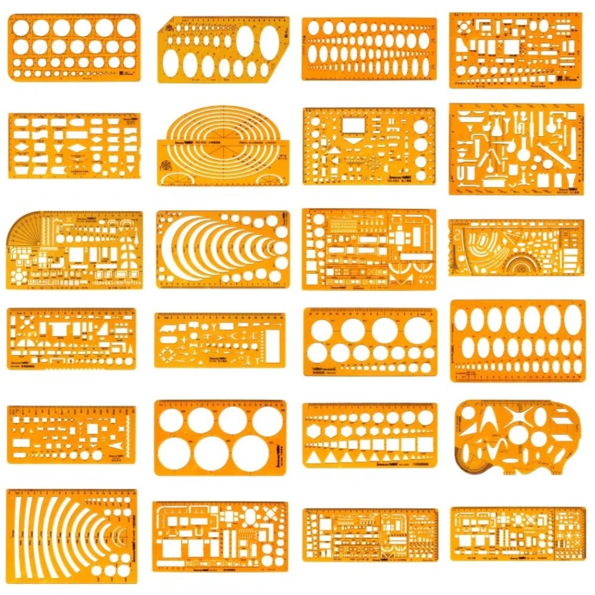 Geometric Drawing Template Set - Ruler Set Transparent avaliação e preço