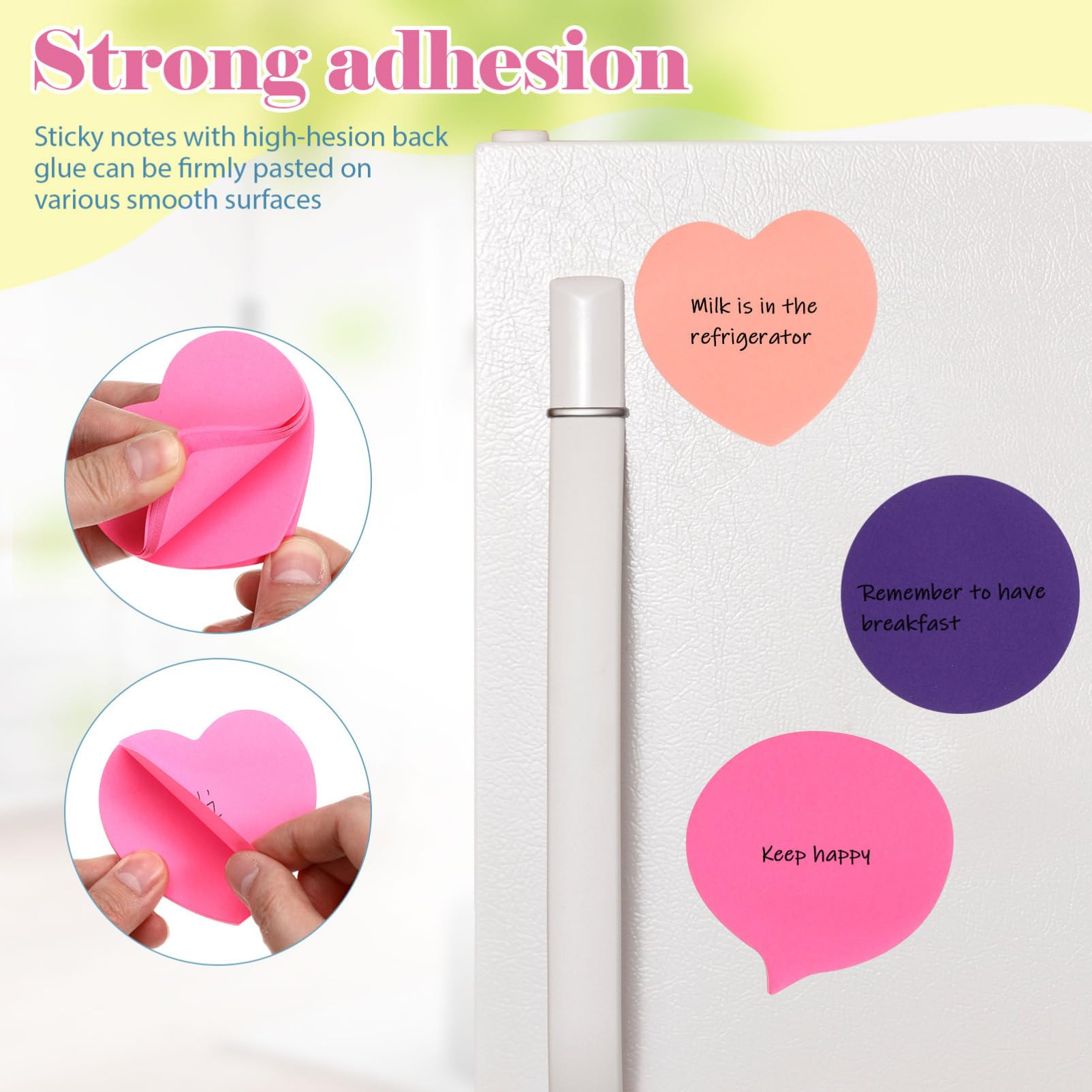 【3 Styles Heart Memo Pads】720  - Total Stationery & Office Supply avaliação e preço