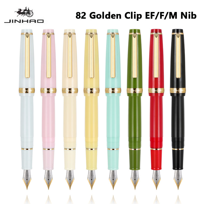 Jinhao 82 Fountain Pen Golden  - Office Stationery Supply Business avaliação e preço