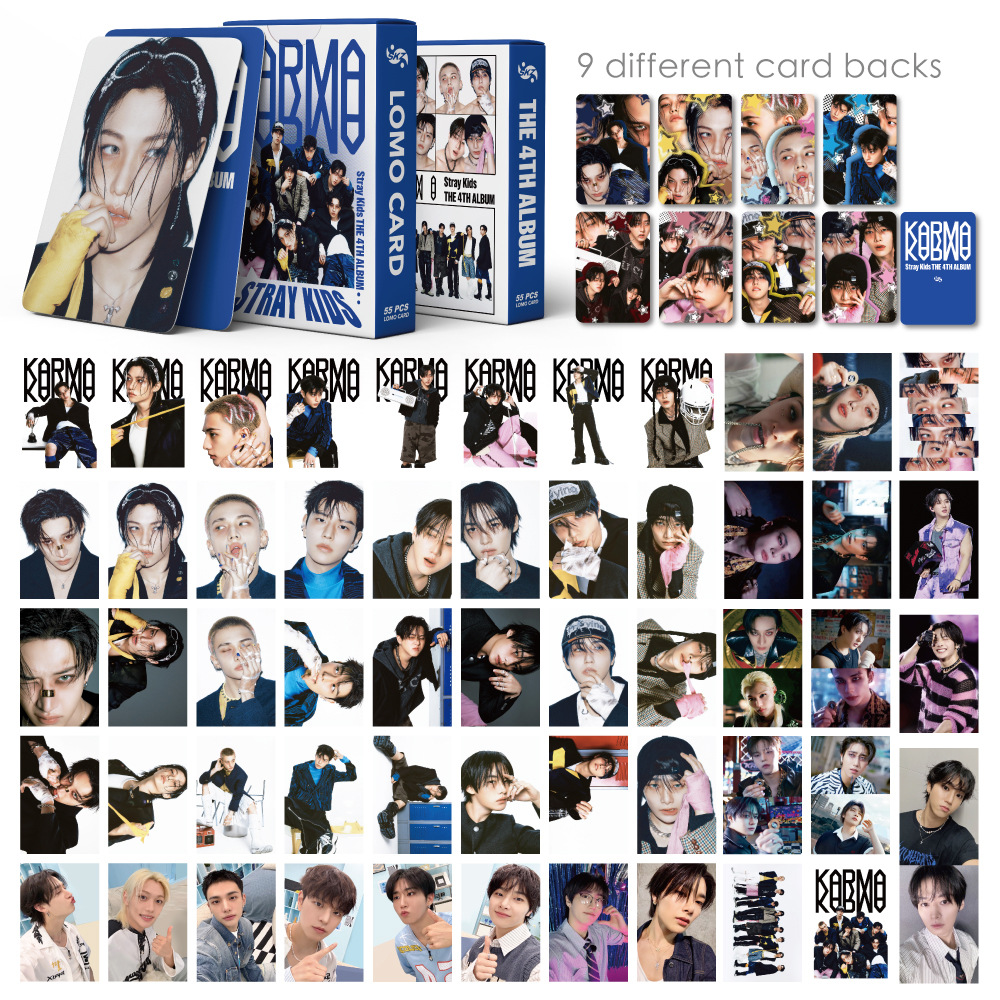 55PCS KPOP new Stray Kids Albu - Cardstock Paper Pack avaliação e preço