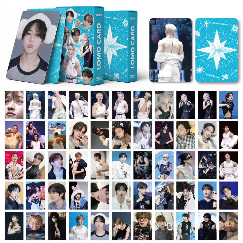 55PCS KPOP new Stray Kids Albu - Cardstock Paper Pack avaliação e preço