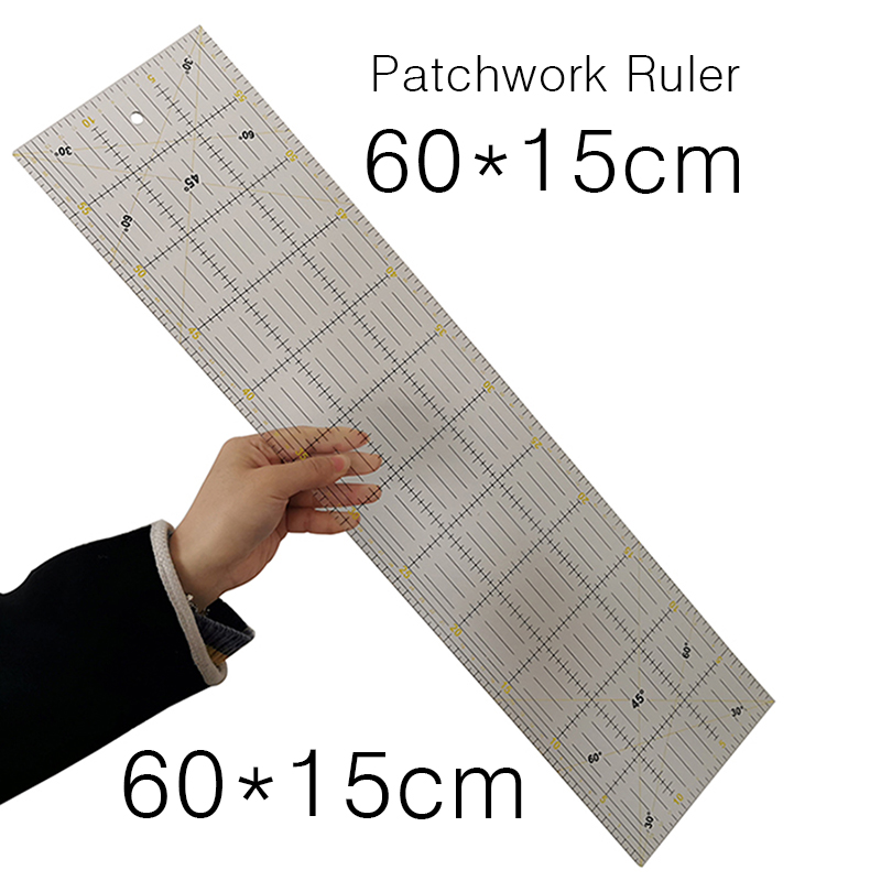 1 Pcs 60x15x0.3cm Acrylic Patc - Ruler Set Transparent avaliação e preço