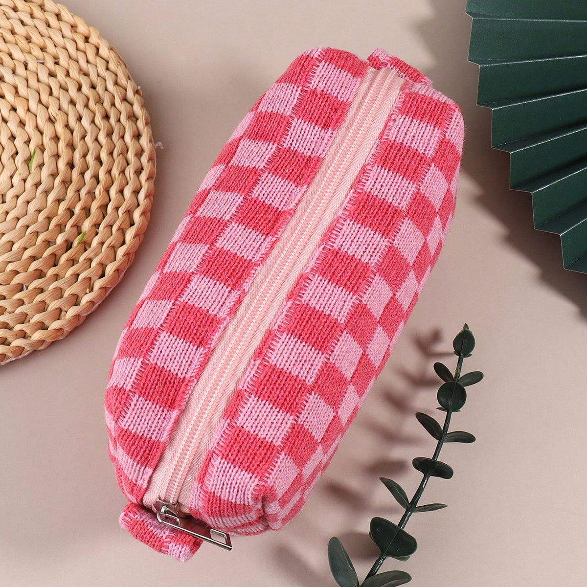 1PC Pink Checkered Single-Laye - Stationery Office Supply Store avaliação e preço
