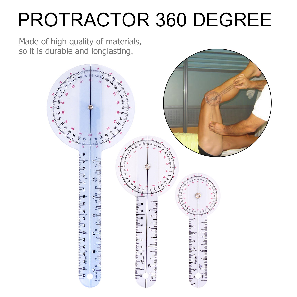 1Set Ruler Set Transparent Pla - Ruler Set Transparent avaliação e preço