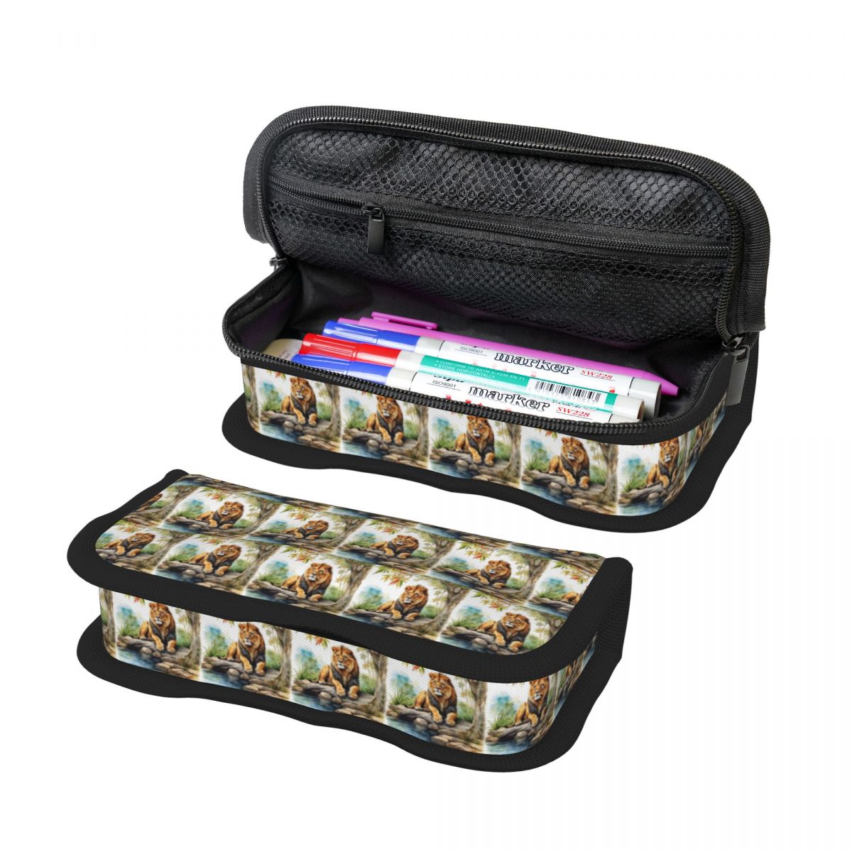 A Lion In A Forest Pencil Case - Lion Stationery & Office Supply(Kunshan)Co.Ltd avaliação e preço