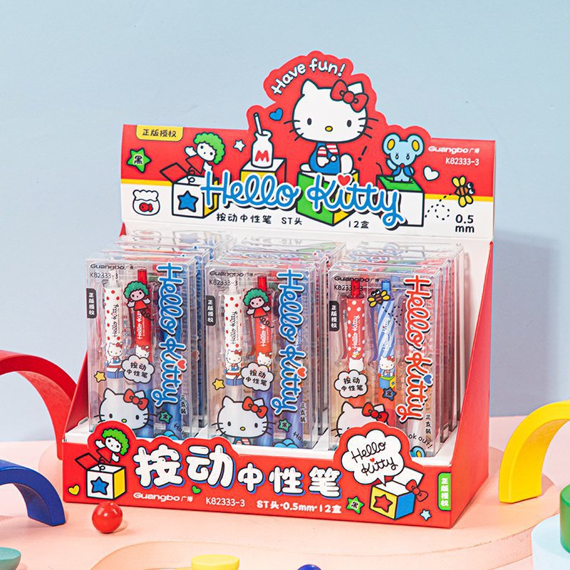 3Pcs Authorized Cartoon Kitty  - Stationery Office avaliação e preço