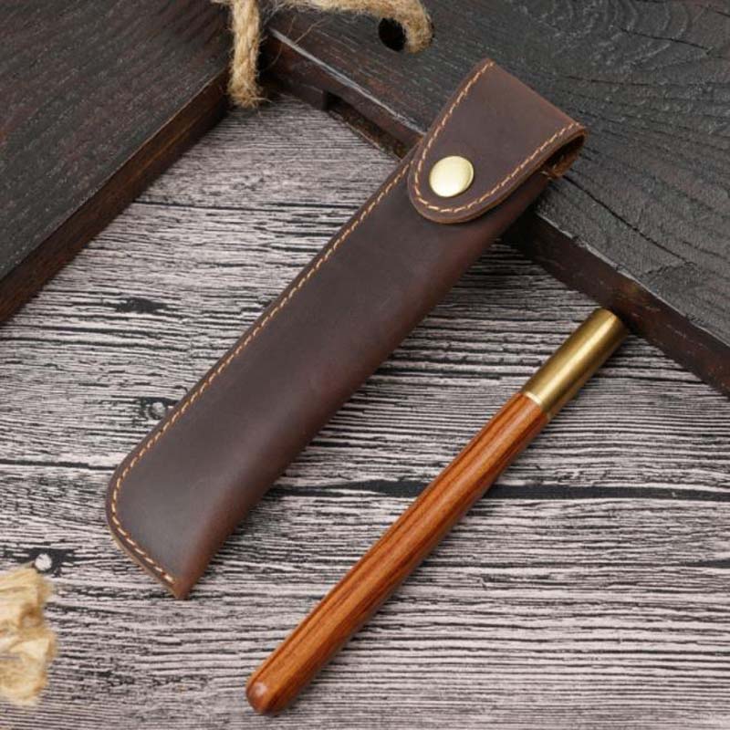 1pc Pen Bag Leather Packaging  - Office Stationery Supply Business avaliação e preço