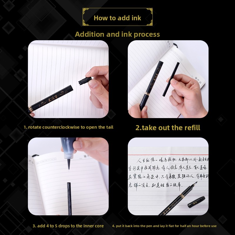 4PCS/SET Calligraphy Art Marke - Office Stationery And Supply avaliação e preço