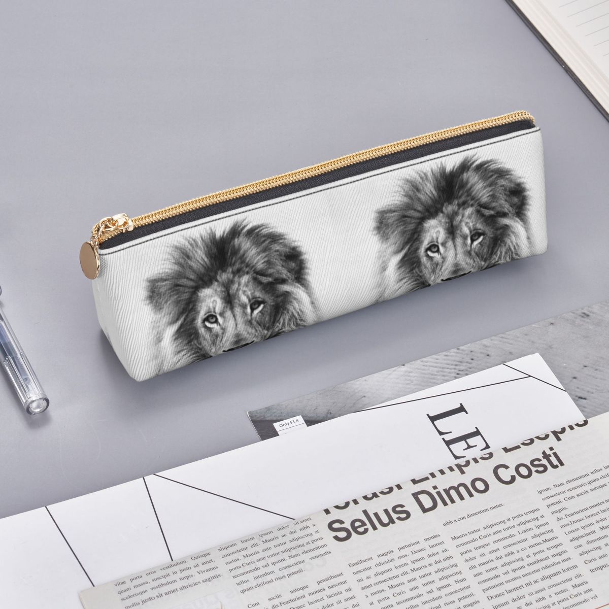 Lion Pencil Case for Kids Scho - Lion Stationery & Office Supply(Kunshan)Co.Ltd avaliação e preço