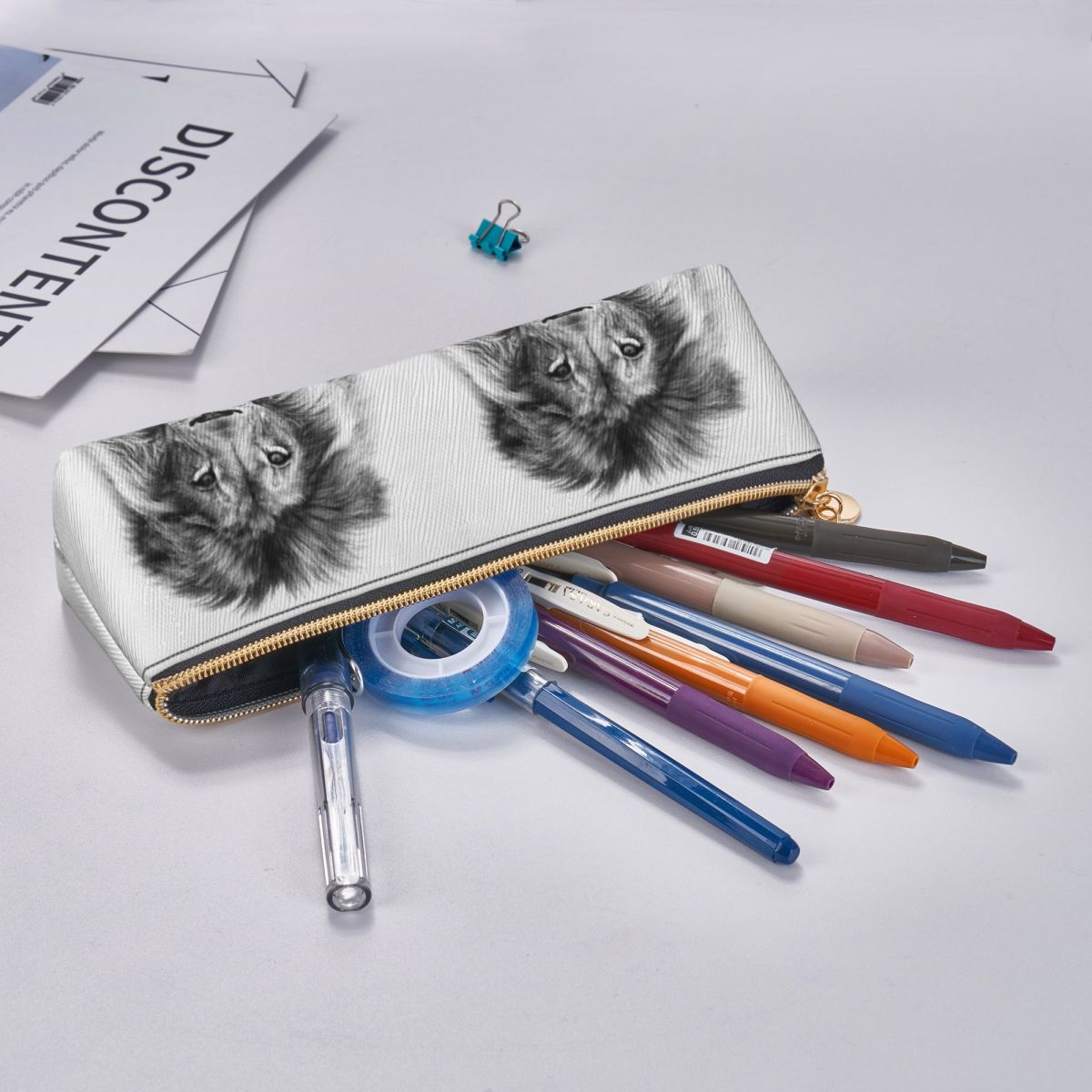 Lion Pencil Case for Kids Scho - Lion Stationery & Office Supply(Kunshan)Co.Ltd avaliação e preço