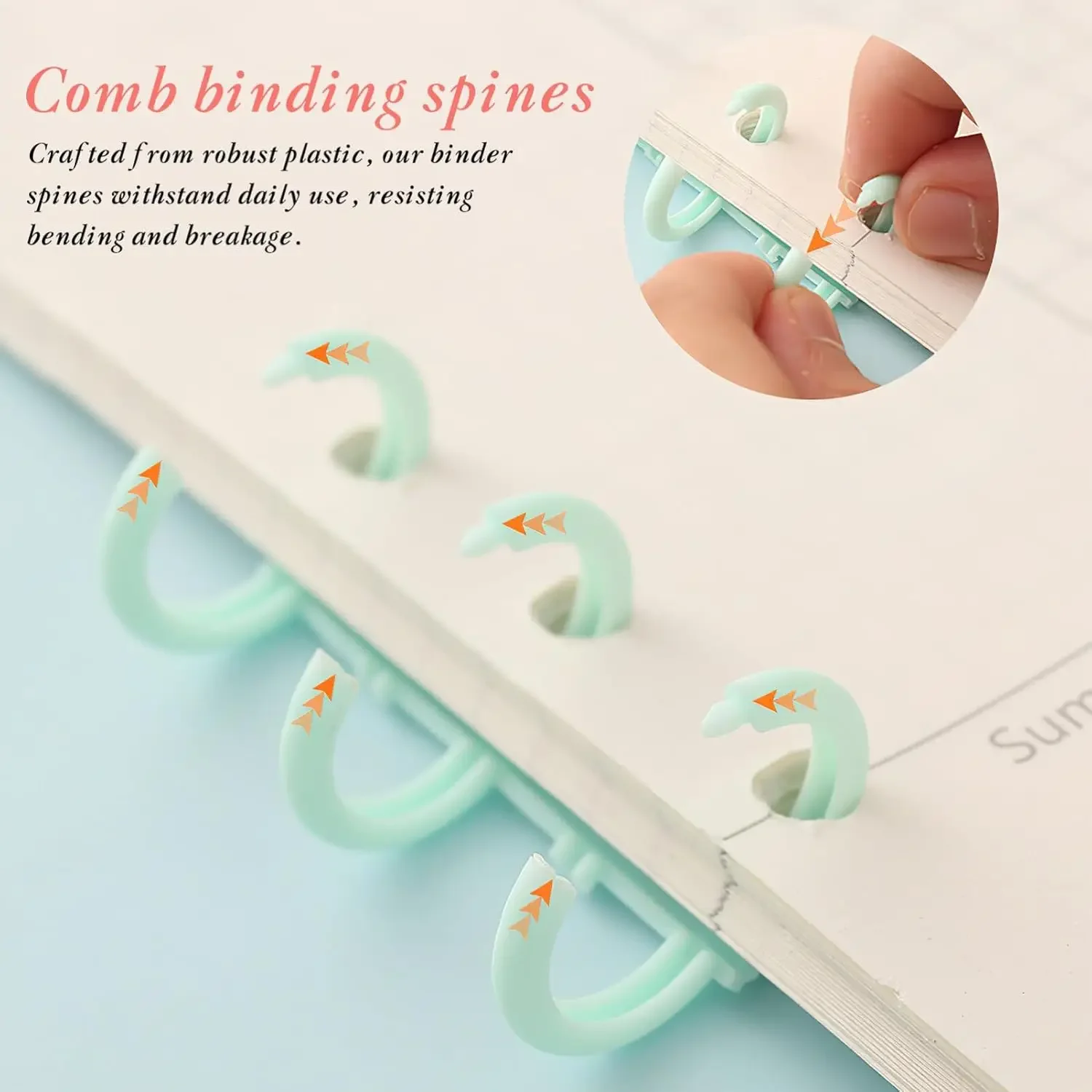 5-10PCS Comb Binding Spines Pl - Binding Comb Plastic avaliação e preço