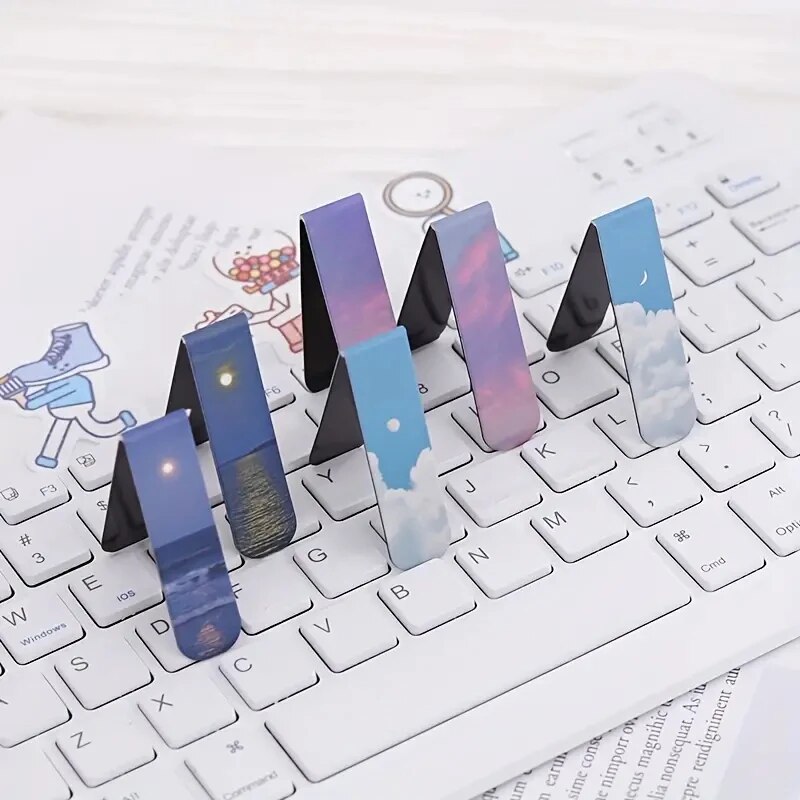 2Pcs/Set Fantasy Clouds Bookma - Paperclip Magnetic Set avaliação e preço