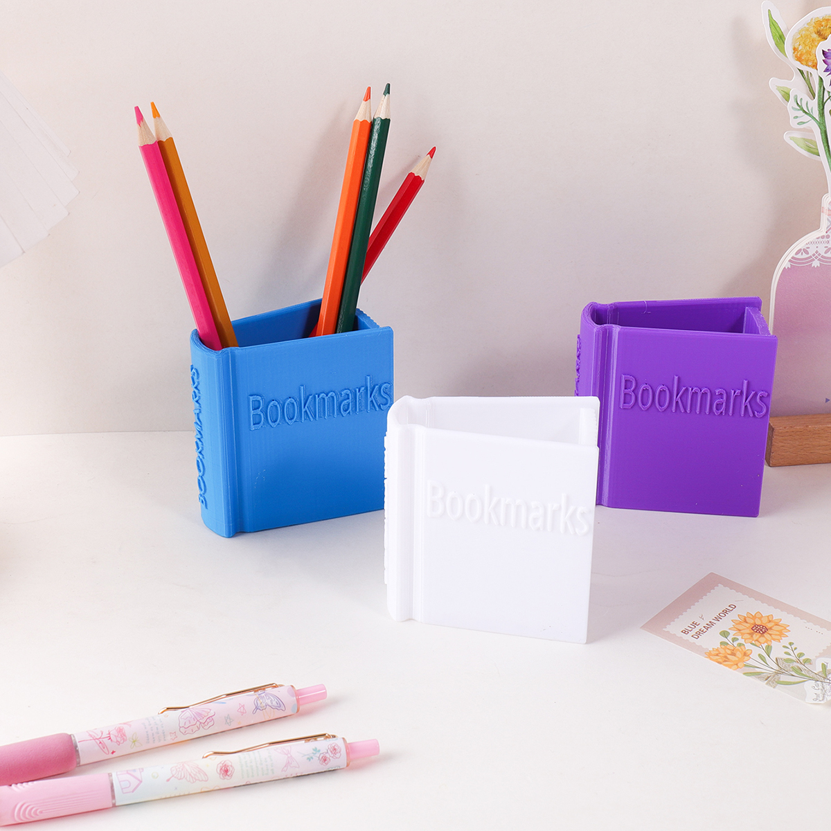 Minimalist style 3D solid colo - Stationery Office Supply Store avaliação e preço