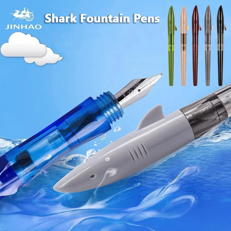 Jinhao Cute Shark Fountain Pen - Office Stationery Supply Business avaliação e preço