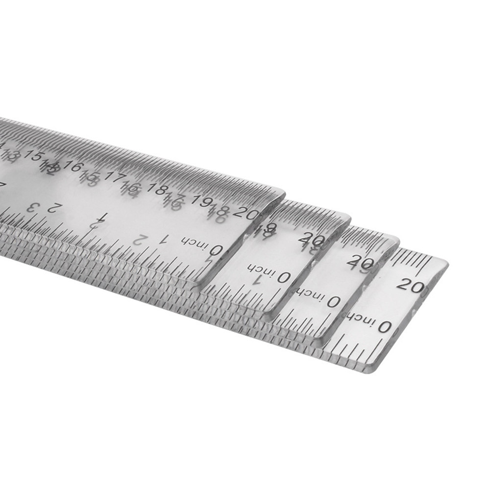 20Pcs Premium Plastic Ruler Se - Ruler Set Transparent avaliação e preço