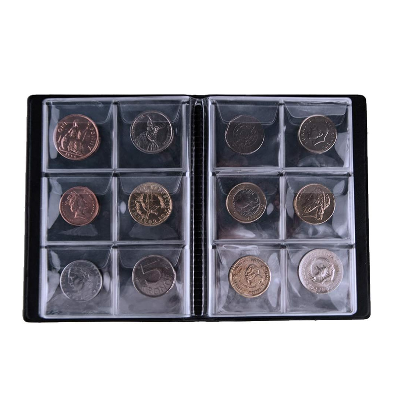 60Pocket Coin Collection Album - Binding Comb Plastic avaliação e preço