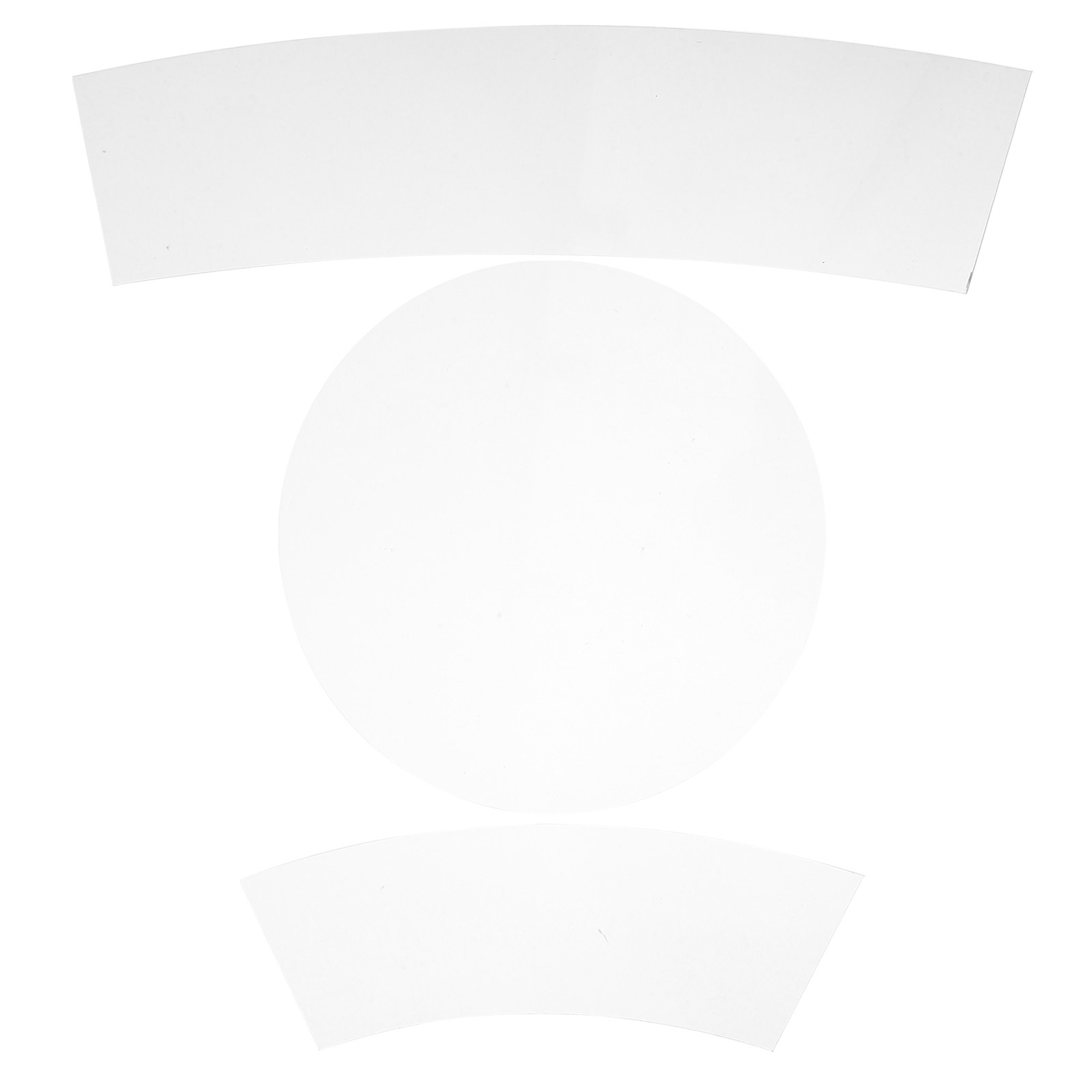 3Pcs Transparent Acrylic Bucke - Ruler Set Transparent avaliação e preço