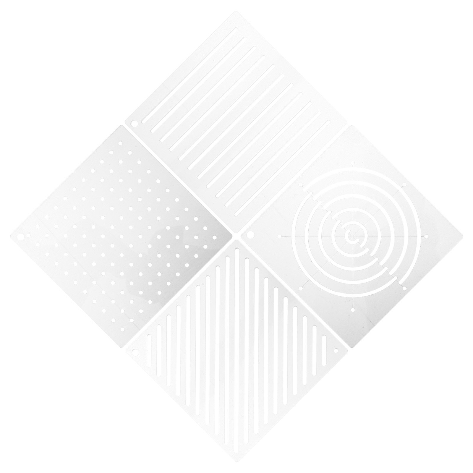 4Pcs Acrylic Quilting Template - Ruler Set Transparent avaliação e preço