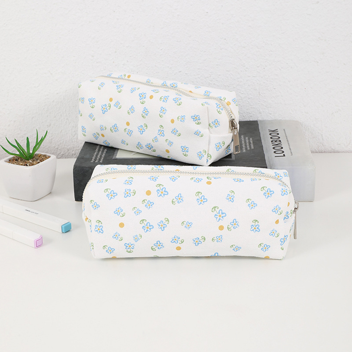 Simple floral printed pencil c - Stationery Office Supply Store avaliação e preço